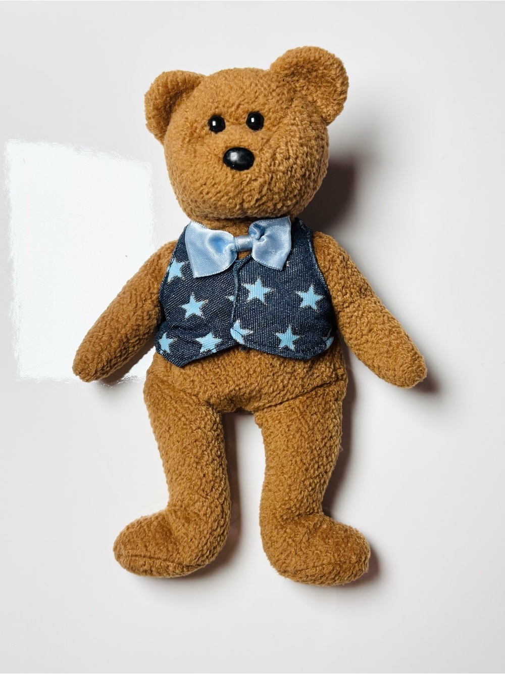 Vintage 2005 Retired Ty Beanie Baby All-Star Dad Teddy Bear 40359 Y2K Bow Tie